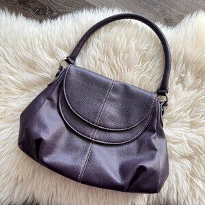 Vtg Y2K Candie's purple vegan pebbled leather shoulder bag mini purse